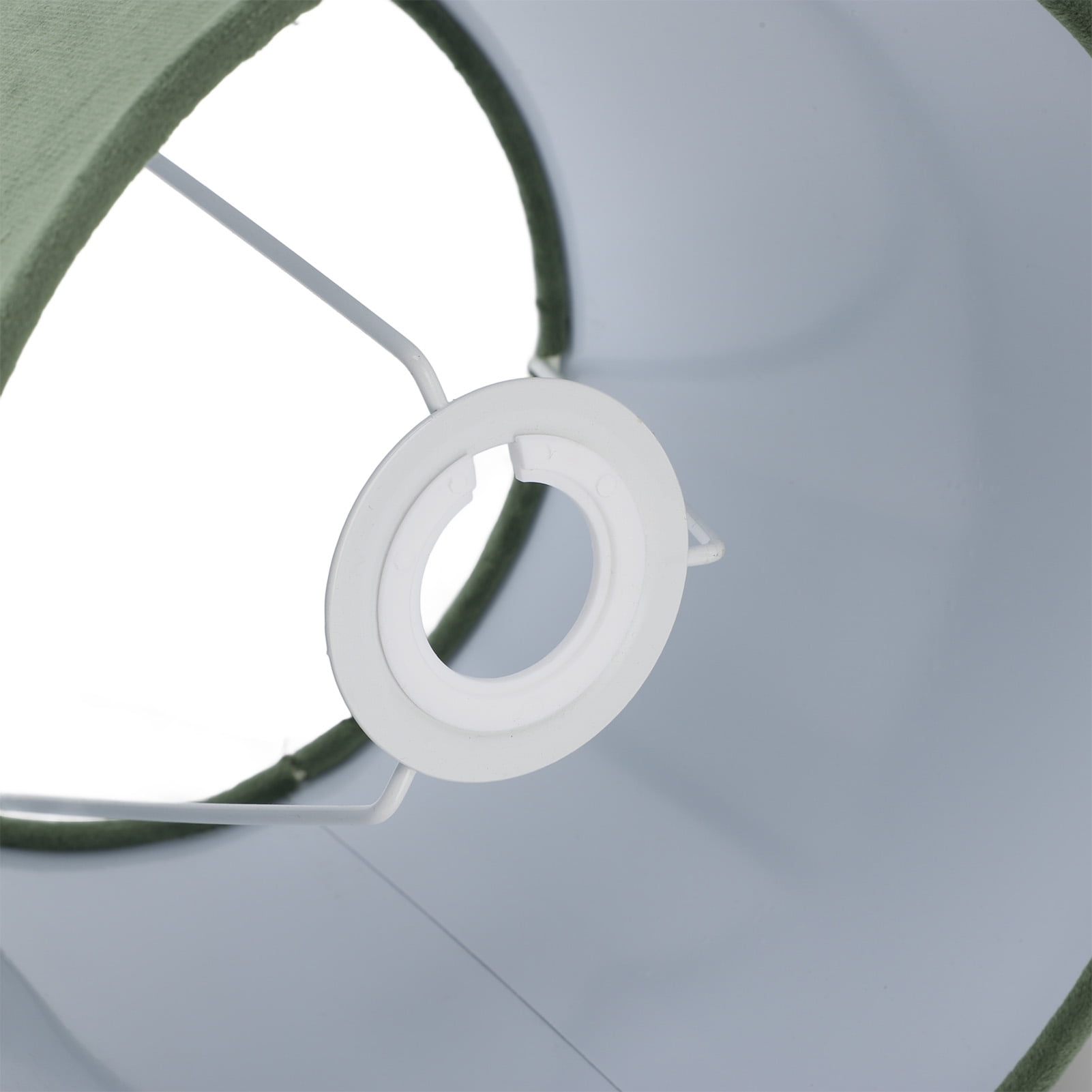 Riousery Fabric Conical Lamp Shade for Table Floor Light, E27 E14 Dual Use Hand Crafted, Army Green, 8.5 inches / 21.5 cm Bottom