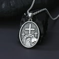 thumbnail image 2 of SISGEM Empty Tomb Necklace 925 Sterling Silver Christian Empty Tomb Pendant Religious Amulet Jewelry Gift for Men Women, 2 of 5