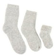 thumbnail image 3 of Lian LifeStyle Women's 4 Pairs Extra Thick Wool Boot Socks Crew Plain Size 6-10 LK01 (Grey), 3 of 4