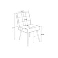 thumbnail image 2 of Linon Astra Metal Accent Chairs Set of Two in Dark Gray, 2 of 10