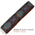 thumbnail image 3 of 3.3cm Width 7 Yards Ethnic Geometric Jacquard Ribbon, Woven Lace Trim Webbing Ribbon for Garment & DIY Sewing Projects, 3 of 5