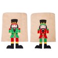 thumbnail image 1 of 2PCS Christmas Chair Cover Cute Soldier Chair Back Cap Cover Holiday Chair Cover, 1 of 10