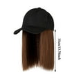 thumbnail image 4 of SharkTRUE Rambut Palsu Fesyen, Topi Hitam, Rambut Palsu Panjang, Topi Besbol, Rambut Palsu Lurus, Dengan Topi Rambut Palsu,, 4 of 8