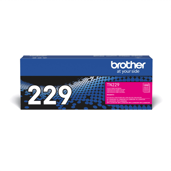 Brother Genuine TN229M Standard Yield Magenta Toner Cartridge