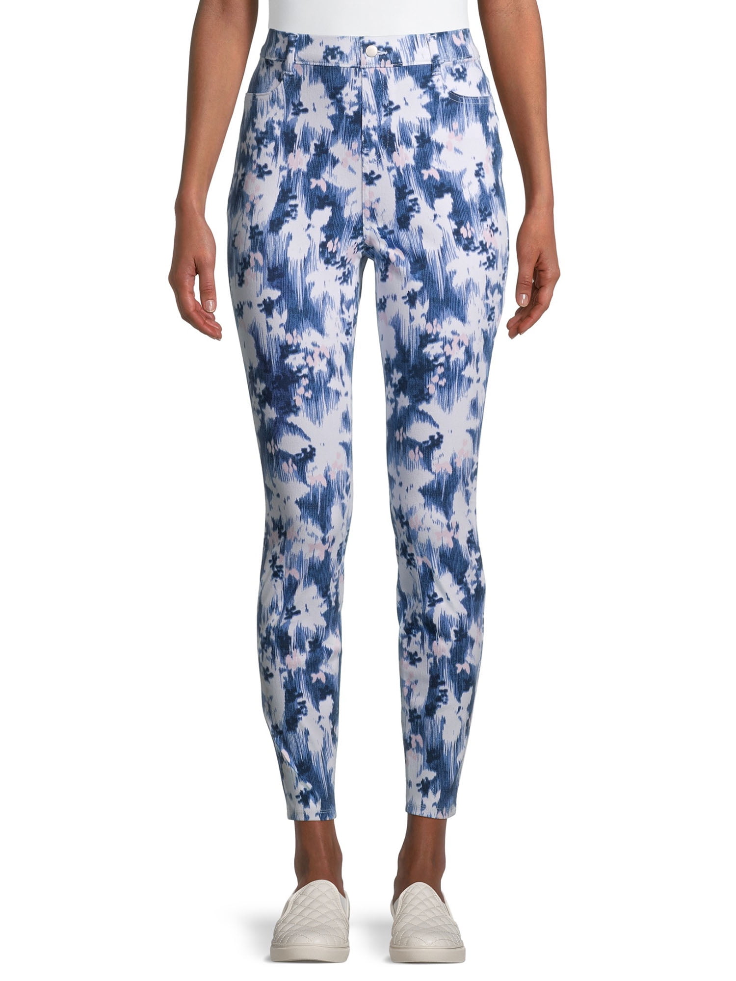 Womens Clothing Trousers Slacks and Chinos Leggings Blue Givenchy Synthetic Jacquard Elastic legging in Baby Blue & White 
