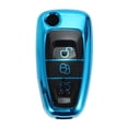 thumbnail image 1 of Funda de Llave de Coche de Silicona TPU Azul Destacado Única para Ford Mondeo/ para Ford Escort - Funda de Control Remoto de 3 Botones, 1 of 6