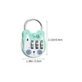 thumbnail image 2 of 4 Pcs Verrous de Casiers Cadenas Pratiques Combinaison Multi-Fonction Accessoire Maison, 2 of 8