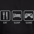 thumbnail image 3 of CafePress - Eat Sleep Game Hoodie (Dark) - Pullover Hoodie, Classic, Comfortable Hooded Sweatshirt, 3 of 4