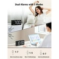 thumbnail image 2 of Loud Alarm Clock for Heavy Sleepers with 3-Level Vibration, Dual Alarm, USB Charger, Large Numbers, 2 of 6