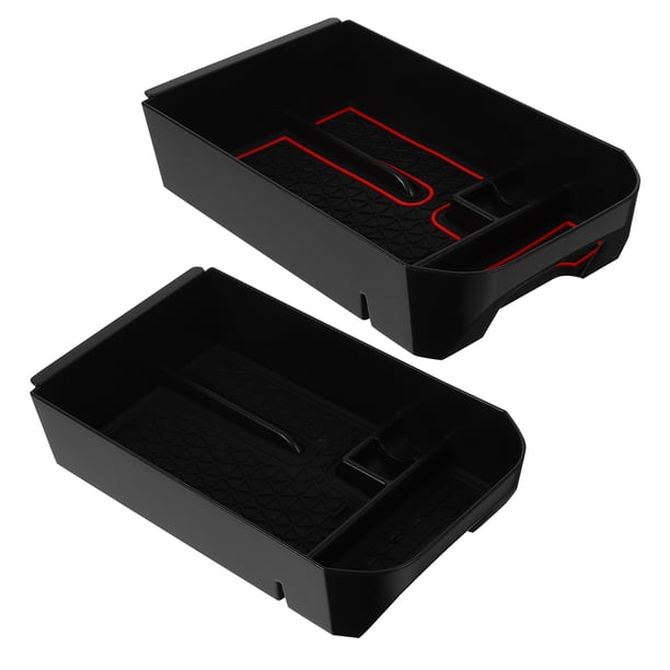 unbranded 2Ud Organizador Para Consola Central De Auto En Negro Con Múltiples Compartimentos Y Multifuncional