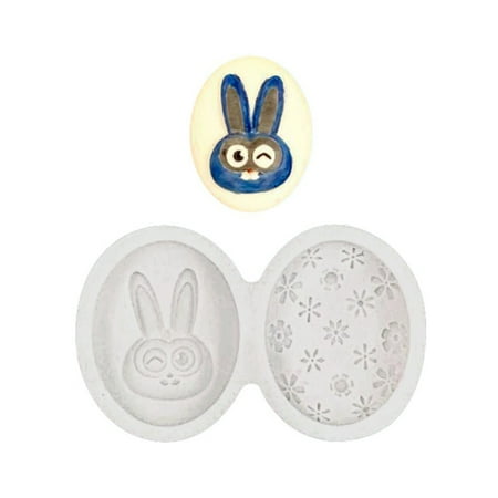 

SIEYIO Easter Day Rabbit Shape Fondant Mould for DIY Chocolate Cake Wax Flexible Gift