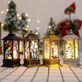 thumbnail image 3 of Christmas lantern gift decoration imitation LED lamp religious ornaments personalized furnishings night light, black, 3 of 5