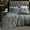 Dark Grey, variant on MooMee Duvet Cover Set Queen 600-TC 100% Extra Long-Staple Cotton Sateen Silky Smooth Luxury (Dark Grey)