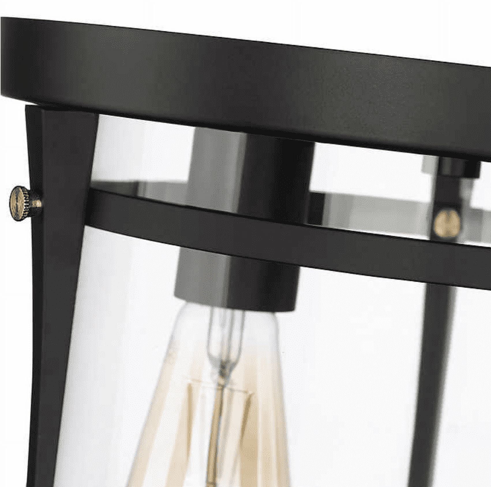 Joakim 2-Light Flush Mount Ceiling Light 11.8"X 8" Black 960 Lumens