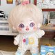 thumbnail image 4 of 20cm Plush Doll Purple Eyes Girl Naked Humanoid Stuffed Body no Attribute 8" Normal Body Wearable Clothing Dress Up Gifts (a-21-with Skeleton), 4 of 4