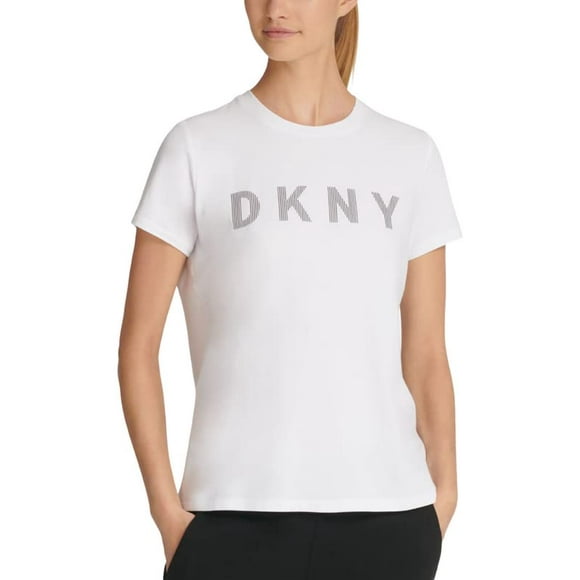 DKNY Sport Women's Logo T-Shirt (White, X-Small)