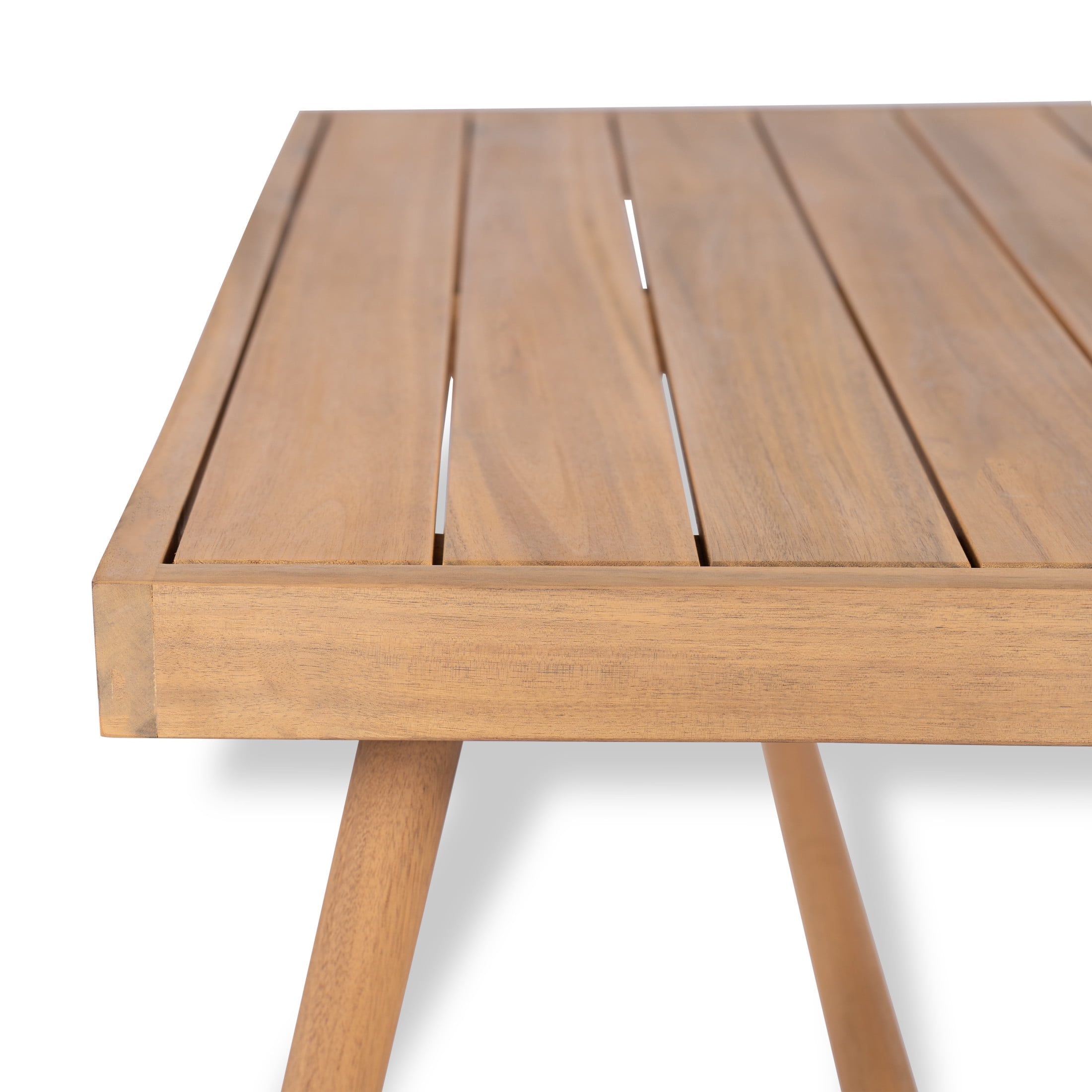 Christopher Knight Home 35.5" Outdoor Wood Rectangle Coffee Table, Patio Garden Accent Table, Teak