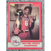 Collectible 1984 Star Player Set NBA 1983 World Champions Julius Erving #14 Philadelphia 76ers Basketball Card Philadelphia 76ers NBA Basketball Trading Card