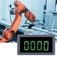 thumbnail image 3 of DC 8-24V 40mA 10-9999RPM 4 Digital LED Tachometer RPM Speed Meter+Hall Proximity Switch Sensor NPN Green for RPM Speed Measurement(Green), 3 of 7