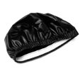 thumbnail image 5 of Round Elastic PU Leather Stool Cover Synthetic Bar Stool Seat Cover Slipcover Dinning Chair Cover--Black, 5 of 7