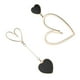 thumbnail image 2 of BRIGHTFUFU 1 par de la moda Pendientes del corazón Pendientes de oído Mujeres Pendiente Joyería Ornamentos Oído, 2 of 7