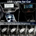 thumbnail image 3 of MGEZCOO 2 PCS Car USB Lights, Plug-in Retro Car Atmosphere Lamp with Touch Dimmable, Portable Mini Glass Bottle LED Bulb Night Lights for Vehicle Bedroom Hallway Camping Holiday Decoration (Blue), 3 of 7