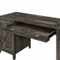 thumbnail image 3 of Atlin Designs Bureau d'Ordinateur en Bois Style Ferme avec Plateau pour Clavier Gris, 3 of 10