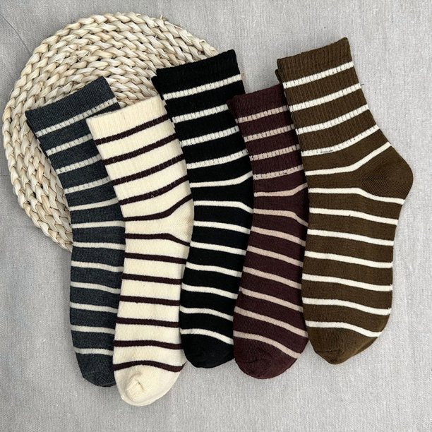 5 pares de calcetines cálidos para mujer, calcetines térmicos de invierno, calcetines gruesos de invierno para mujer, calcetines suaves de lana, calcetines térmicos esponjosos.