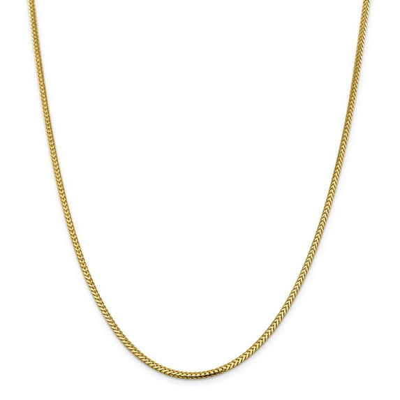 14k 2.3mm Franco Chain in 14k Yellow Gold