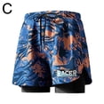 thumbnail image 1 of EKIDAZB Adult Swimming Trunks Men's Double Layer Boxer Briefs♻ H1N1, 1 of 9