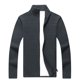 thumbnail image 1 of Chaqueta de suéter de punto grueso con cuello levantado informal de color sólido para hombre Pompotops oipoqjl13282, 1 of 5