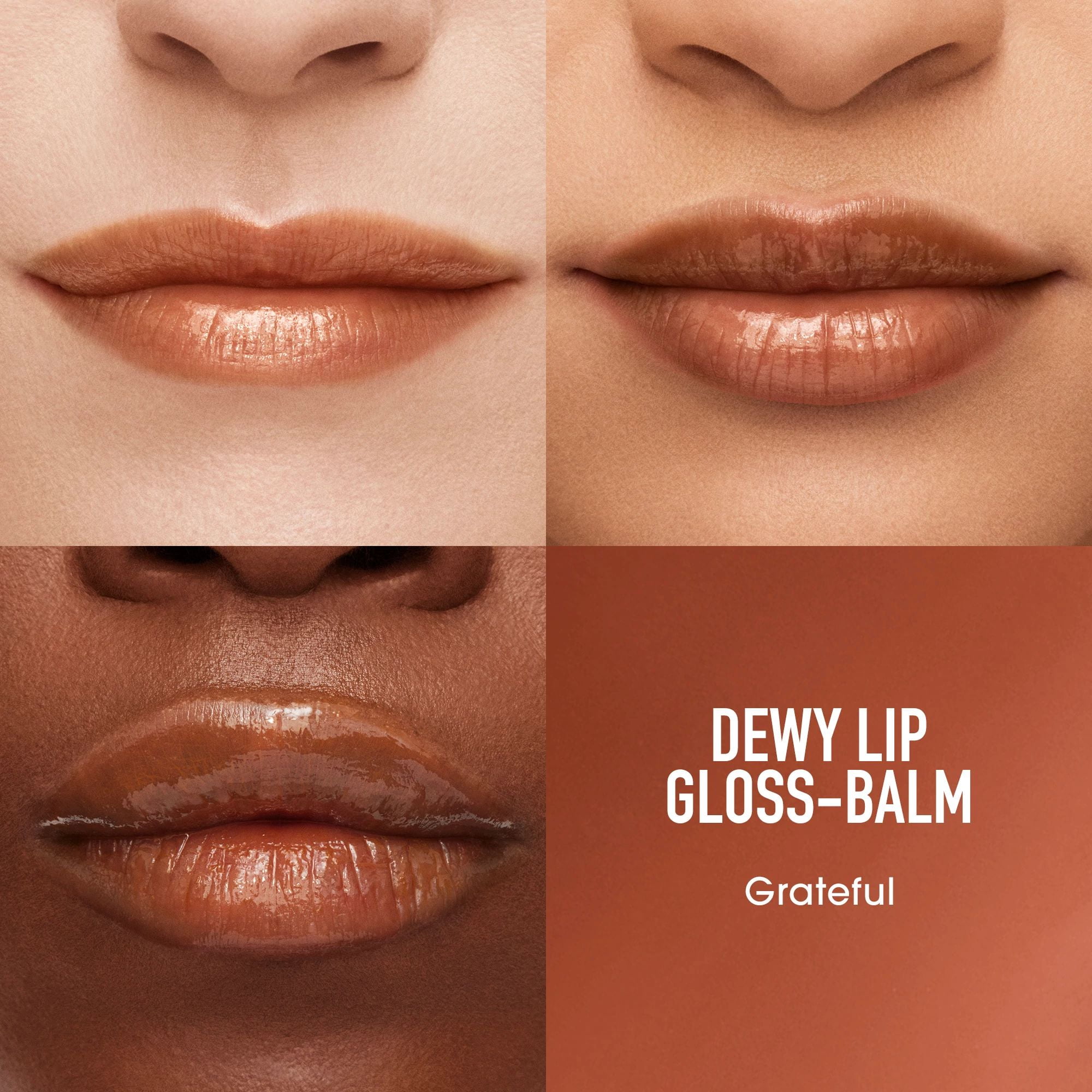 bareMinerals Dewy Lip Gloss-Balm, Lip Gloss, Grateful, 0.1 oz