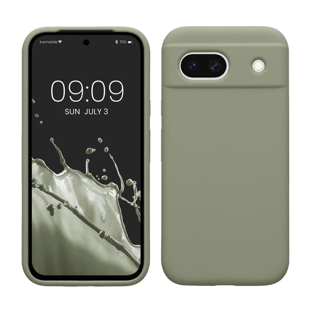 kwmobile Carcasa Compatible con Google Pixel 8a Funda - Case TPU y Silicona antigolpes - Apto Carga
