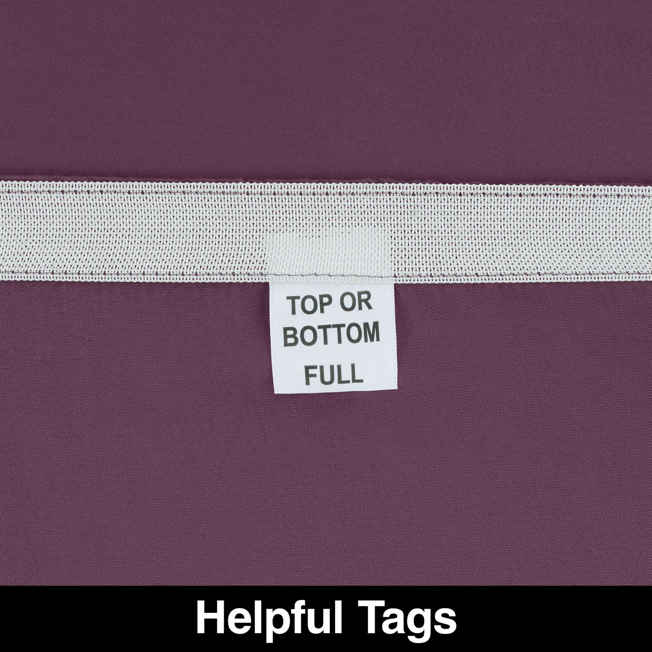 Allswell Soft & Silky 4-Piece Purple Mangosteen Viscose from Bamboo Sateen Bed Sheet Set, Queen