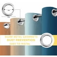 thumbnail image 6 of Burnt Orange Blue Ombre Blackout Curtains for Bedroom/Living Room, Thermal Insulated Kitchen Curtains, Abstract Modern Art Aesthetics Grommet Darkening Window Treatment Drapes 42"x63"x2, 6 of 8