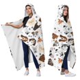 thumbnail image 2 of Wearable Blanket,Dachshund Dog Boston Terrier Dog Hooded Wearable Flannel Blanket for Adults & Teens,Winter Poncho Shawl Wrap Cape Cozy Anti-Pill,50"x60", 2 of 5