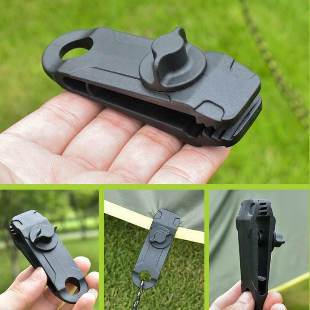 20Pcs Awning Tent Clamp Tarp Clips Camping Plastic Canopy Buckle Heavy Duty 