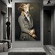 thumbnail image 4 of Earl of the Goat-Póster de Animal creativo en HD, impresiones en lienzo, pintura artística de pared, imagen nórdica Retro Para sala de estar, decoración del hogar, regalo, 4 of 4