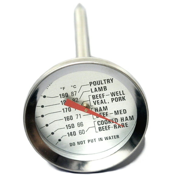 Chef Craft Select Meat Thermometer, 5 inches in Length, Stainless Steel