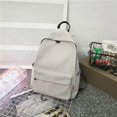 thumbnail image 1 of Mochilas escolares de Color sólido para estudiantes, bolsos de ocio para Campus3off-white15 pulgadas Fivean unisex, 1 of 2