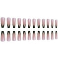 thumbnail image 1 of RYRDWP Long Ballet Nail Art French Wearing Finished Nail Patch Removable 24PCS, 1 of 5