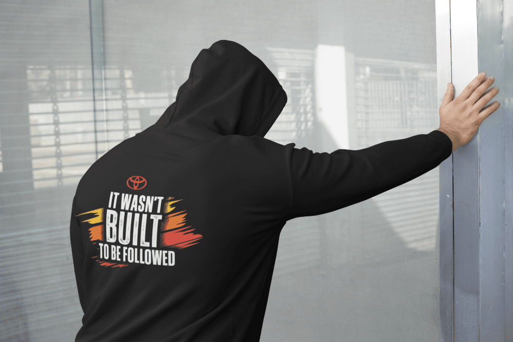 Toyota Zip-Up Hoodie-It Wasn't Built to be Followed