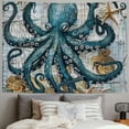 thumbnail image 2 of Orinice Octopus Seaweed Starfish Tapestry Wall Hanging Unique Style Graphic Tapestries Home Decor Art for Living Room Bedroom Apartment Farmhouse Dorm 40x30inch, 2 of 6