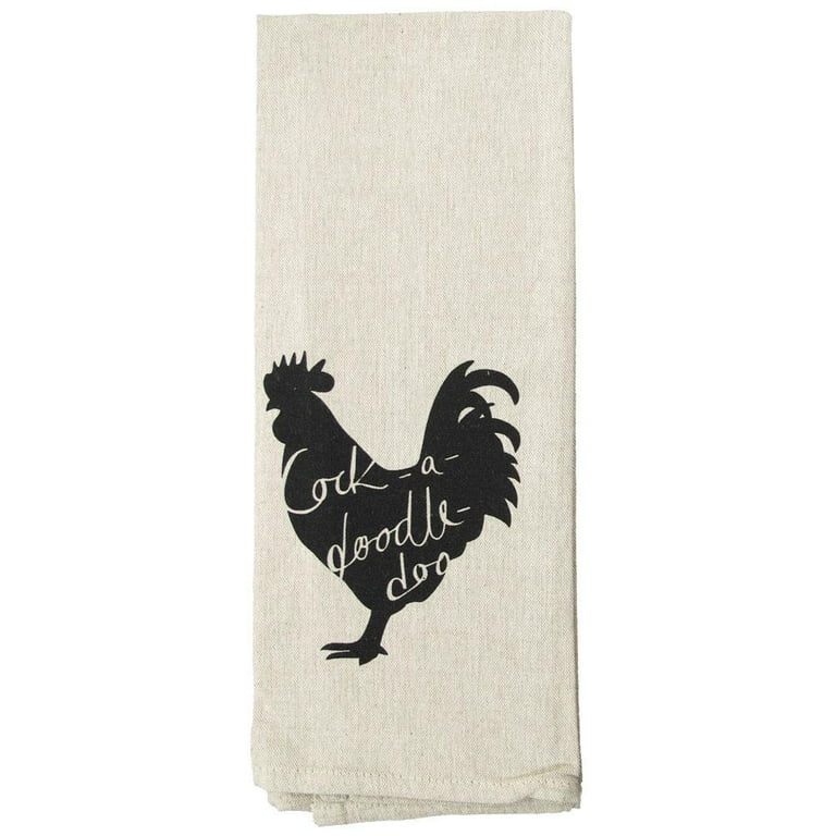 Jolitee Farmhouse Tea Towel Dish Kitchen Towels Set | Cotton Tea Towels  Chicken Kitchen Decor, Set of 3 | Cotton, 15x25 Inches | Rooster