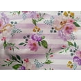 thumbnail image 4 of oneOone Organic Cotton Voile Fabric Stripe|Watercolor Leaves & Peony Floral Print Fabric BTY 42 Inch Wide, 4 of 4
