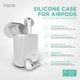 thumbnail image 2 of iHome AirPods Case Cover for AirPods Gen 1 & 2, Soft Touch Silicone, Shock Resistant, Easy Installation, 2 of 5