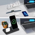 thumbnail image 5 of AZXY Wireless Charging Station,Charging Station for Multiple Devices,Wireless Charger,Desk Magnetic Fast 3 in 1 Charger Compatible for Smart Watch Phone Apple Android Iphone Samsung Devices, 5 of 8