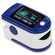 Genkent Fingertip Pulse Oximeter, OLED Display to Show Waveform, SpO2 Monitor, Blue