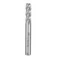 thumbnail image 1 of Unique Bargains 3/8" Cutting Spiral Drill Bit Straight End Mill Cutter 4 Flute 3/8" Shank, 1/4"x1/4", 1 of 4