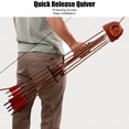 thumbnail image 3 of Quiver Holder, Archery Quiver Portable Leather  for Recurved Bow, 3 of 7